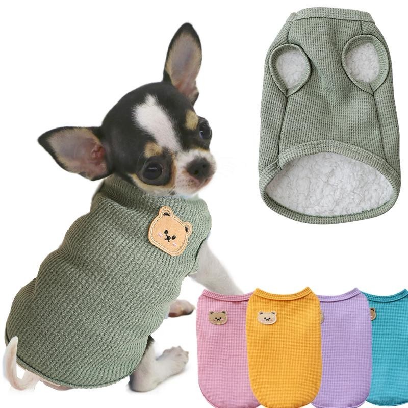 Bär Weste Haustier Hund Kleidung Katze Solide T-shirt Kleidung Hunde Dünne Kleine Mode Chihuahua Sommer Atmungsaktive Welpen
