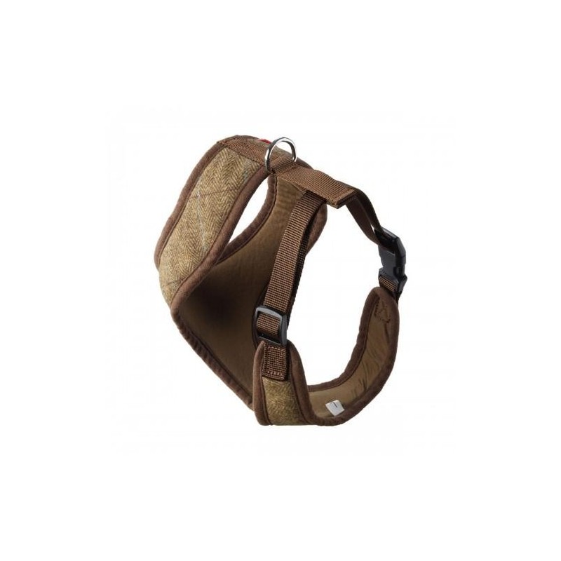 House Of Paws Memory Foam Tweed Hundegeschirr S braun