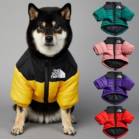 The Dog Face Winter-Haustier-Hunde-Baumwolljacke, Kleidung, warm, dicke Nähte, Haustiermantel, Teddy, Chihuahua, Welpenweste