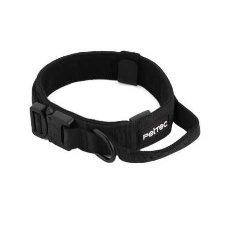 PetTec Hundehalsband aus Neopren & Nylon schwarz S