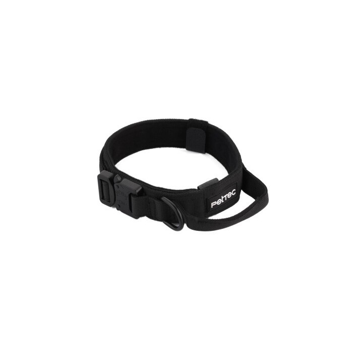 PetTec Hundehalsband aus Neopren & Nylon schwarz L