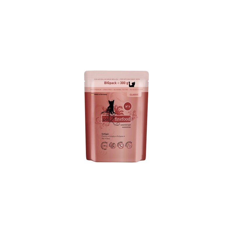 Catz finefood Nassfutter Katze Classic Adult No. 3 Geflügel 24x300 g
