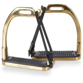 Equinate Sicherheitssteigbügel Belfast gold 10 cm