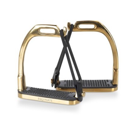 Equinate Sicherheitssteigbügel Belfast gold 10 cm