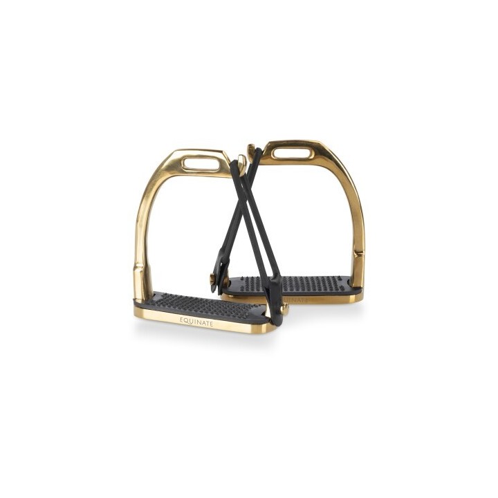 Equinate Sicherheitssteigbügel Belfast gold 10 cm