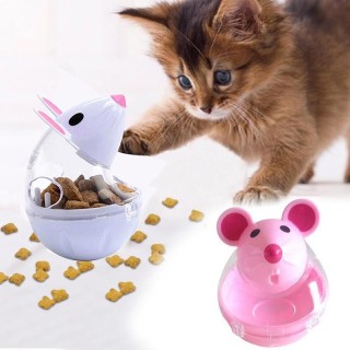 Pet Feeder Katze Spielzeug Maus Lebensmittel Roll Leckage Spender Schüssel Spielen Training Lustige Spielzeug für Katze Kätzc