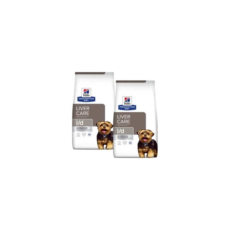 Hill's PRESCRIPTION DIET l/d Trockenfutter Hund zur Unterstützung der Leber 2x4 kg