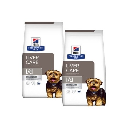Hill's PRESCRIPTION DIET l/d Trockenfutter Hund zur Unterstützung der Leber 2x4 kg