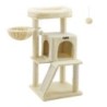 FEANDREA Katzenbaum mit Plattform 96cm beige