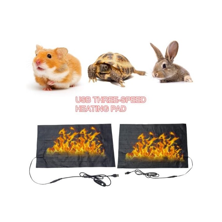 Beheiztes Kissen für Haustiere, Temperatur einstellbar, superweich, wasserdicht, Plug-and-Play, Überhitzungsschutz, hält warm