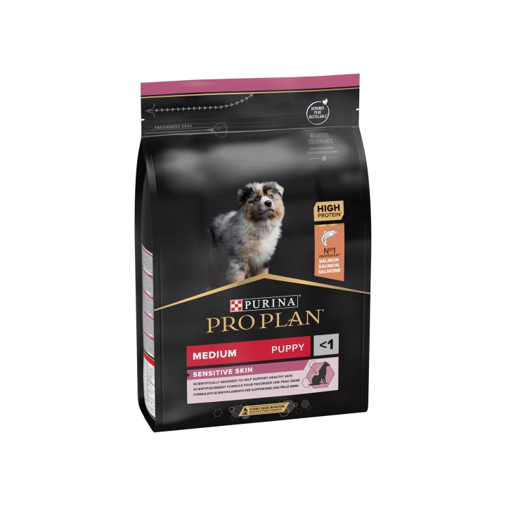 Purina Pro Plan Sensitive Skin Medium Puppy Hundefutter - Lachs - 3 kg