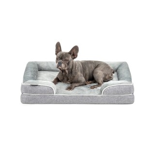 Lionto orthopädisches Hundebett mit erhöhtem Rand rutschfest S