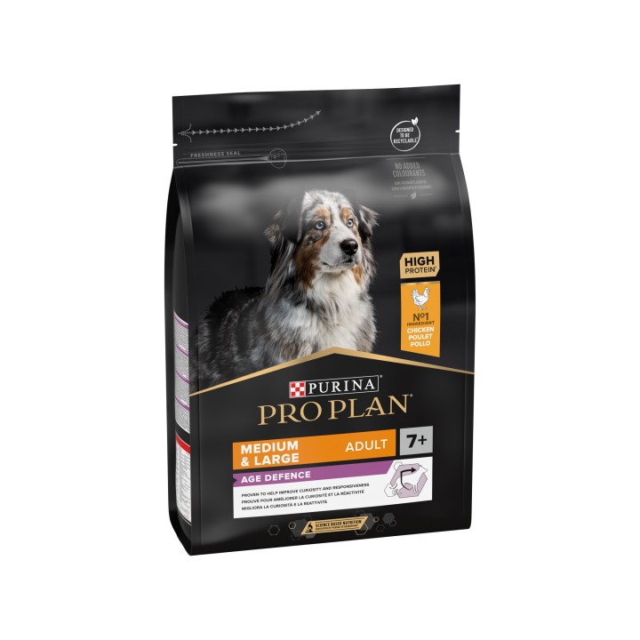 Purina Pro Plan Medium & Large Adult 7+ Hundefutter - Huhn - 3 kg