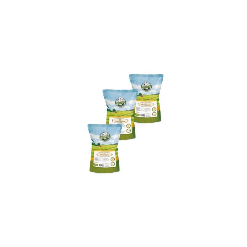 Bellfor Sparset Nr. 1 - Trockenfleischstreifen Mix Huhn 100g, Truthahn 100g & Ente 100g