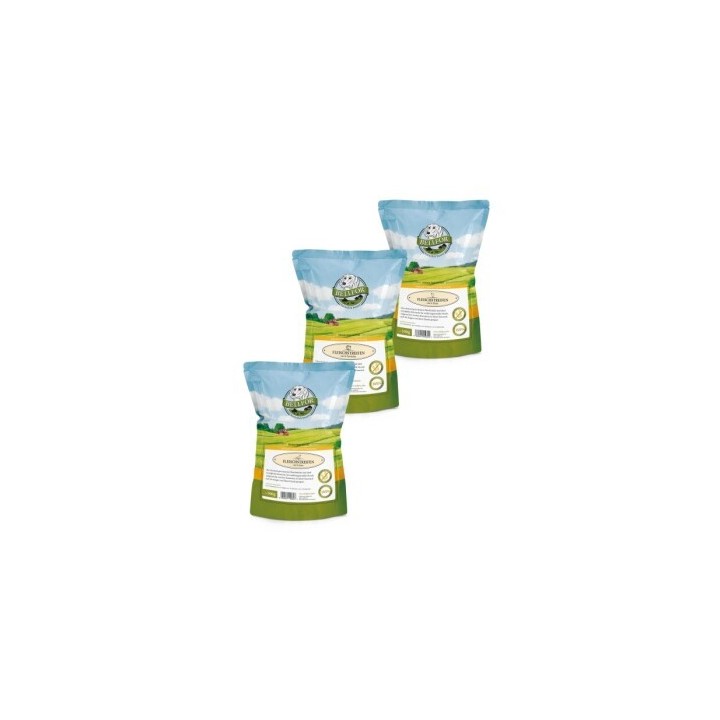 Bellfor Sparset Nr. 1 - Trockenfleischstreifen Mix Huhn 100g, Truthahn 100g & Ente 100g