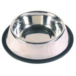 Trixie Edelstahlnapf, Gummiring 2,8 l