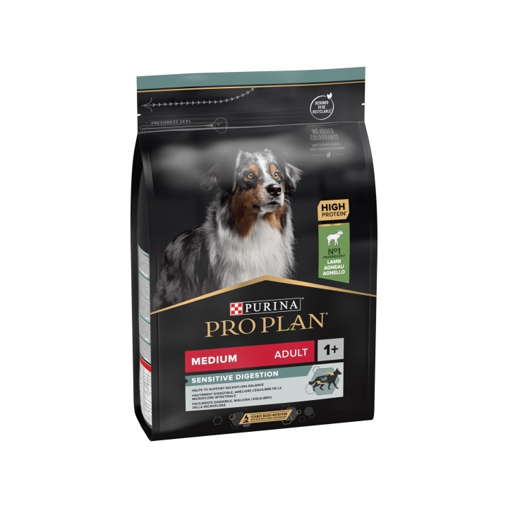 Purina Pro Plan Sensitive Digestion Medium Adult Hundefutter - Lamm - 3 kg