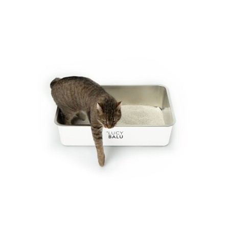 LucyBalu STEELOO Katzentoilette weiß