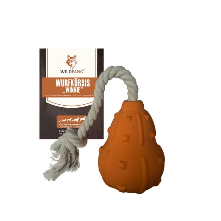 Wildfang ® Naturkautschuk Wurfspielzeug - Wurfkürbis "Winnie"