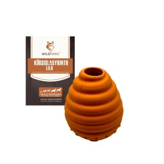 Wildfang Naturkautschuk Hundespielzeug - Kürbislabyrinth Lilo