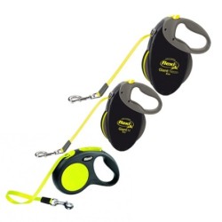 Flexi Gurt-Leine Neon Classic Tape Leash - S
