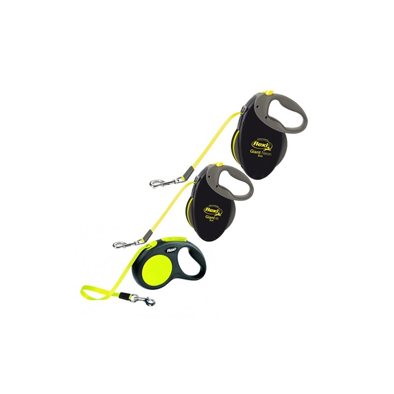 Flexi Gurt-Leine Neon Classic Tape Leash - S