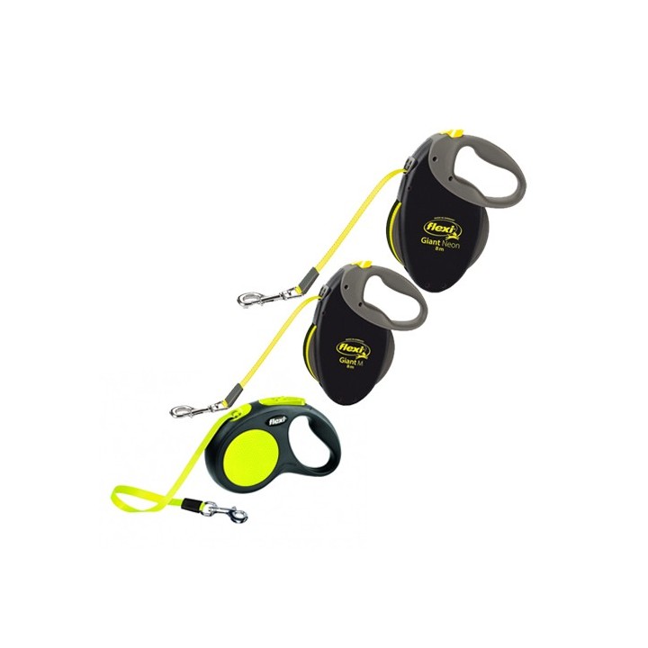 Flexi Gurt-Leine Neon Classic Tape Leash - S