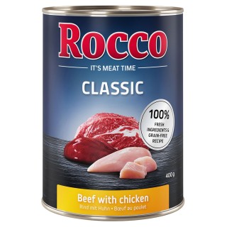 Top-Angebot Rocco Classic 24 x 400 g - Rind mit Huhn
