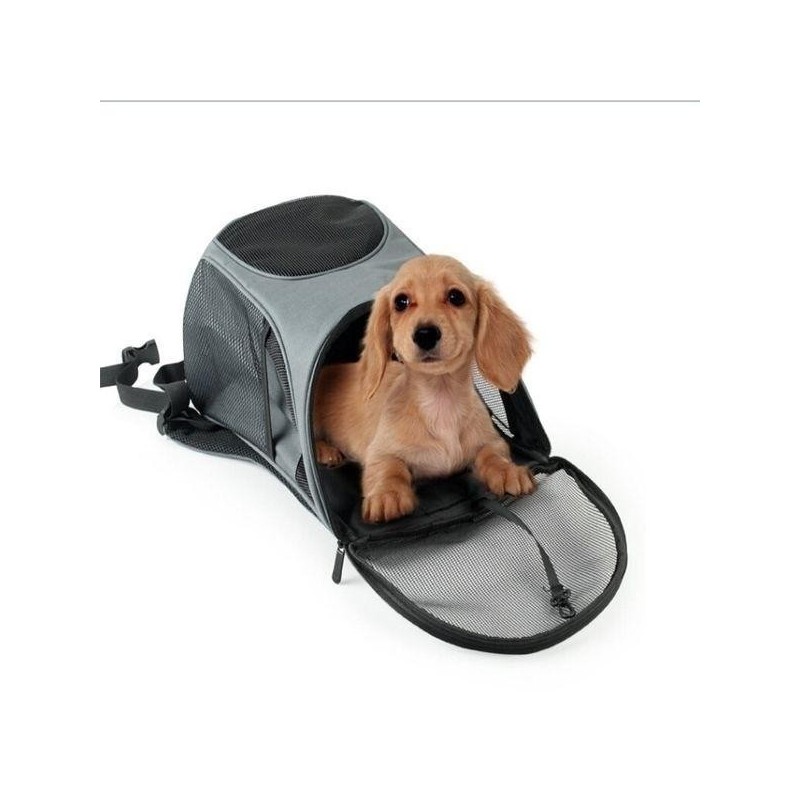 Haustier Tasche Ausflug Tragetasche Nylon Katze und Hund Atmungsaktiv Rucksack Faltbare Haustier Box S blau/schwarz