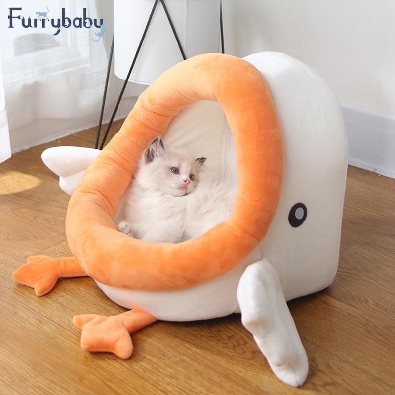 Hundebett Haus Four Seasons Universal Geschlossenes Haus Kleiner Hund Teddy Abnehmbares Bett Katzenhaus Winter Warm Haustierb