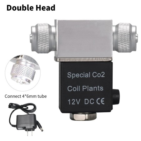 Gleichstrom-12-V-Elektroventil-Wasserversorgungssystem für CO2-Reglerventile double head-EU plug