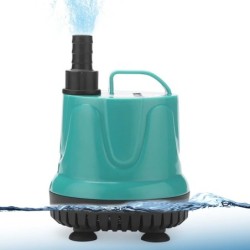 Tauchpumpe Brunnenpumpe Aquarium Wasserpumpe Tankbrunnen 360 Grad Wasseraufnahme Niedriges Wasser 5W grün