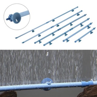 Aquarium Blase Wand Luft Stein Bar 23 Zoll Aquarium Blase Wand Luftverteiler Haushaltswerkzeug 7 inch blau