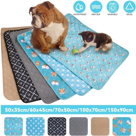 Wiederverwendbare Hunde-Pipi-Pad-Decke, saugfähige Windel, waschbare Welpen-Trainingsunterlage, Haustierbett, Urinmatte für H