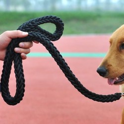 Zugseil für große Hundeleinen mit robuster Schnalle, handgestrickt, stark und langlebig, geflochtene Leinen aus Nylon für mit