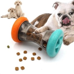 1Pc Interaktives Hundespielzeug im Hanteldesign, auslaufendes Futterspielzeug für Hunde, langsame Zufuhr, Kauspielzeug, inter