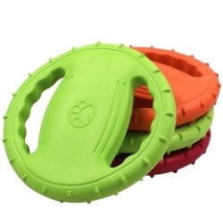Pet Flying Disc EVA Hundetraining Zugring Bissfestes schwimmendes Spielzeug Hund Outdoor Sports Interaktives Spielzeug Heimti