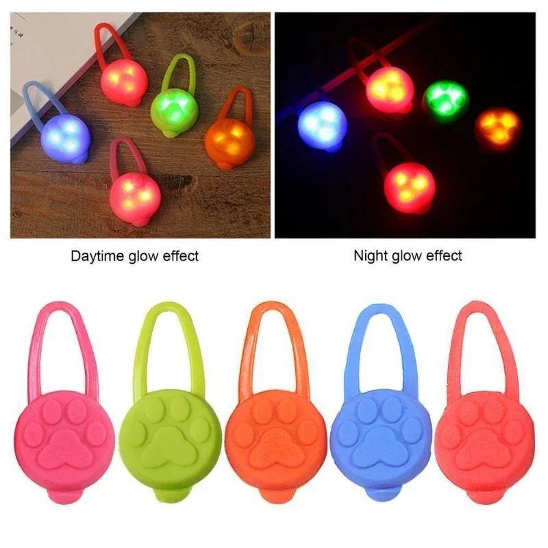 1 Stück Haustier Hund Nacht LED Taschenlampe Hund Katze Halsband Glühender Anhänger Sicherheit Haustier führt Halskette Leuch