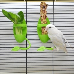 1 stücke Vogel Sepiaschale Halter Vogelkäfig Fütterung Halter Gemüse Obst Sepiaschale Halter für Papagei Wellensittiche Sitti