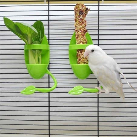 1 stücke Vogel Sepiaschale Halter Vogelkäfig Fütterung Halter Gemüse Obst Sepiaschale Halter für Papagei Wellensittiche Sitti