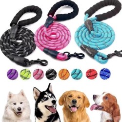 150 cm starke Hundeleine, Haustierleinen, reflektierende Leine für große, kleine, mittelgroße und große Hunde, Schleppleine,