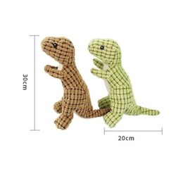 Haustiere Hund Kauen Gefüllte Lustige Dinosaurier Form Katzen Maiswolle Stimmspielzeug Anwenden Auf Training Übung Simulation