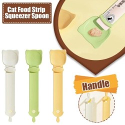 Futterlöffel für Haustiere, Futterschaufel, Katzenstreifenpresse, Futterspender für den Innenbereich, Welpen, Kätzchen, Snack