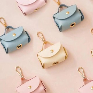 Hundekotbeutelhalter aus Kunstleder mit Spender für Hundekotbeutel, tragbarer Hundekotbeutel-Organizer, Heimtierbedarf beige