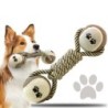 Haustier Kauspielzeug Baumwollseil Tennis Hantel Ball Hund Interaktives Spielzeug Haustier Spielbedarf