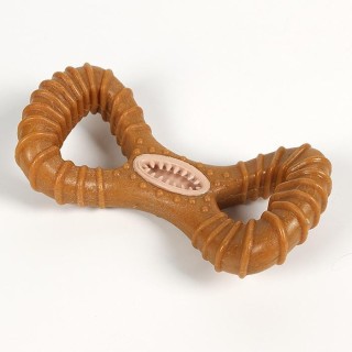 22 cm langes, langlebiges und interaktives Hundespielzeug aus Holz zur Zahnreinigung für große Rassen. Kaustab, unzerstörbar,