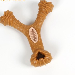 22 cm langes, langlebiges und interaktives Hundespielzeug aus Holz zur Zahnreinigung für große Rassen. Kaustab, unzerstörbar,