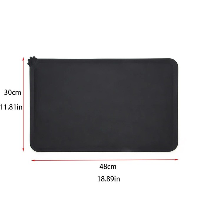 Silikon Wasserdichte Haustier Matte Für Hund Katze Tiernahrung Pad Pet Schüssel Trinken Matte Hund Fütterung Tischset Tragbar