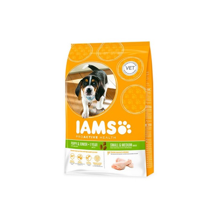 IAMS Puppy & Junior Small & Medium Hundefutter - 3 kg