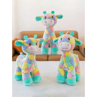 1 Stück Buntes Plüschspielzeug mit Cartoon-Hirsch-Design für Haustiere, Zähneknirschen, langlebiges Kauspielzeug für interakt